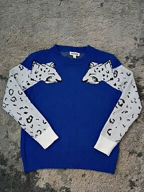 Pink Ripple Women's Leopard Print Sweater